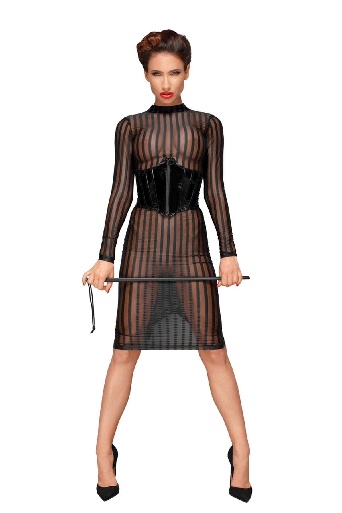 Сукня з мокрим ефектом Noir Handmade F182 Classic dress made of elastic tulle, M