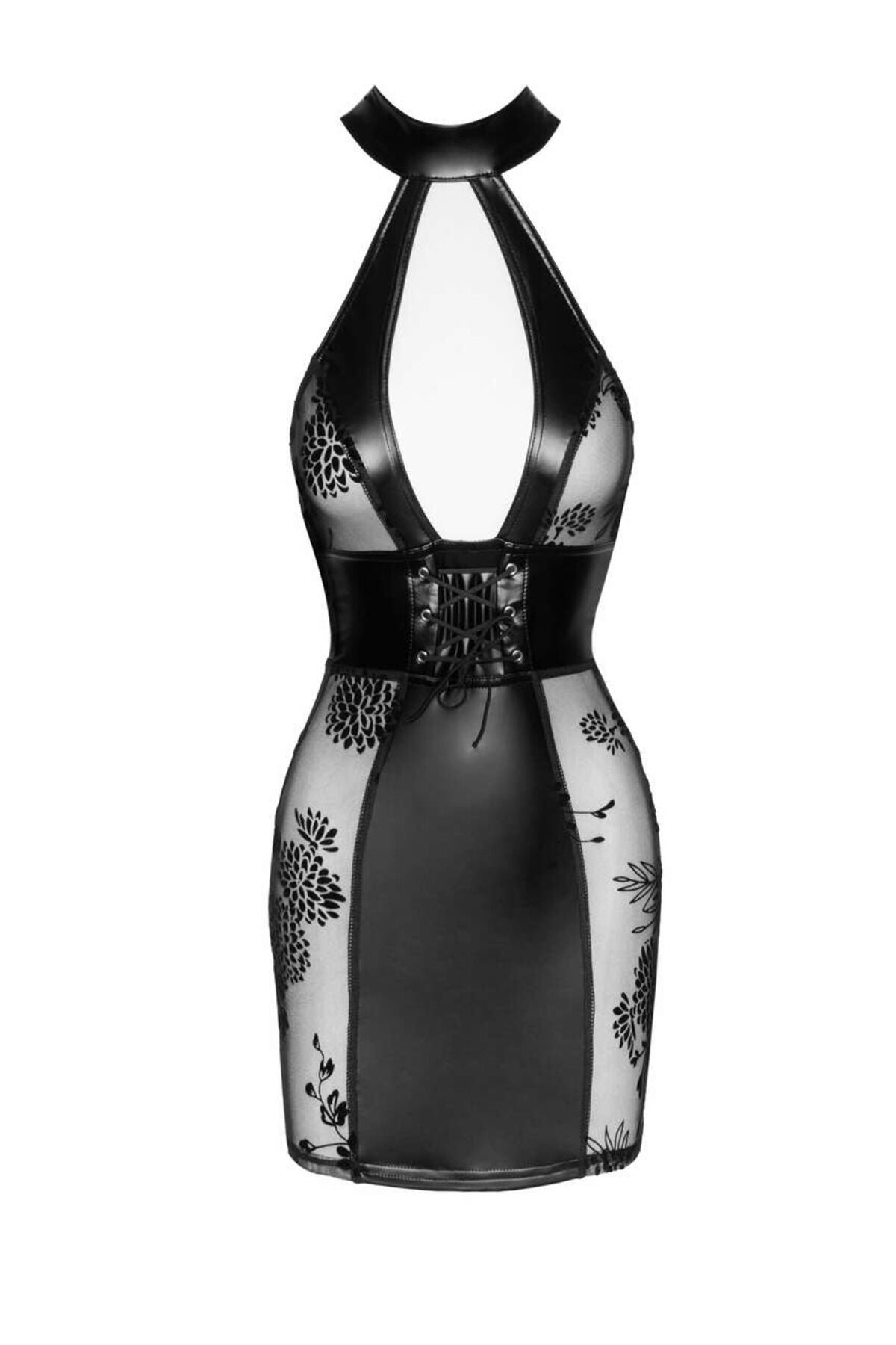 Сукня Noir Handmade F238 Short tulle dress with powerwetlook inserts, 3XL