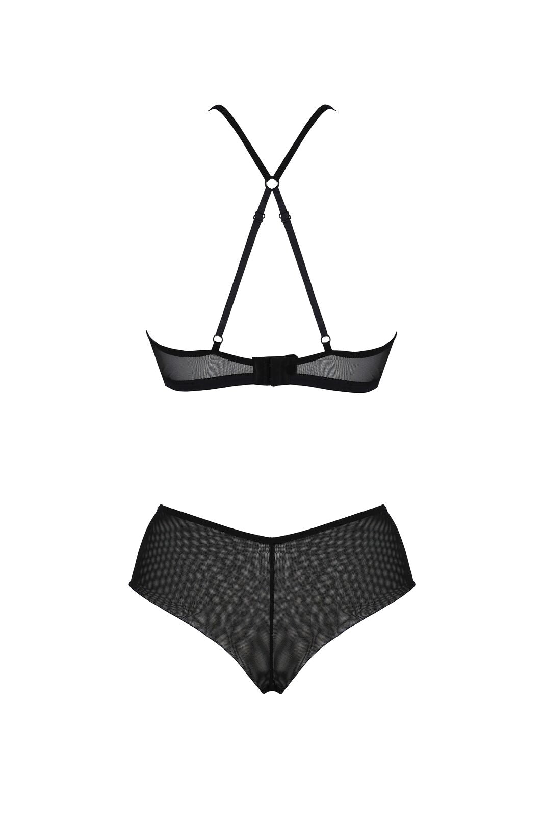 Комплект Passion KERRIA BIKINI black, S/M, бралет і трусики-бікіні