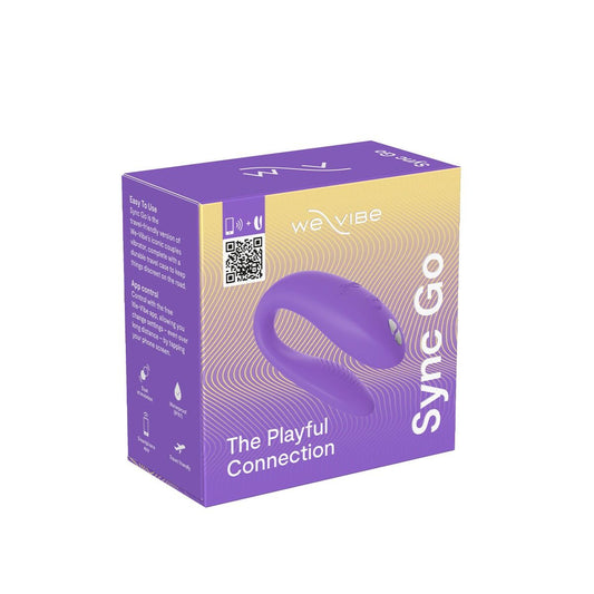 Смарт-вібратор для пар We-Vibe Sync GO Light Purple, тревел-кейс, пульт ДК