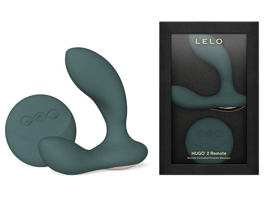 Масажер простати LELO Hugo 2 Remote Green, 2 мотори, дуже потужний, пульт ДК