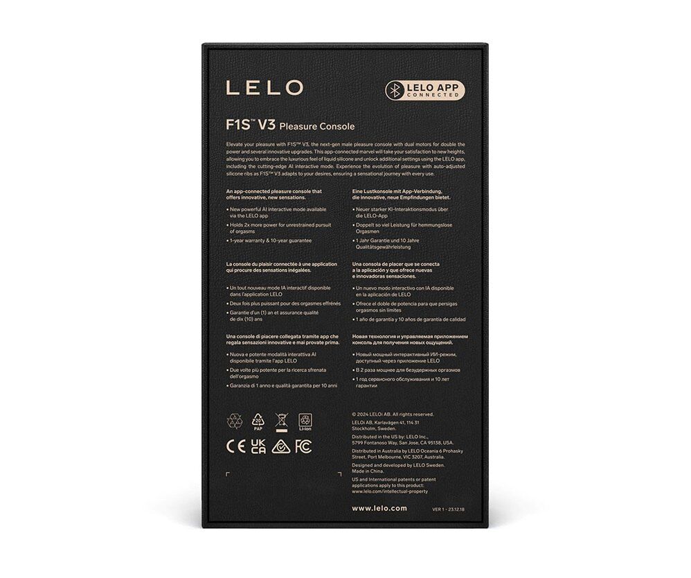 Смарт-мастурбатор LELO F1S V3 Teal, 2 мотори, 8 режимів, стимуляція звуковими хвилями