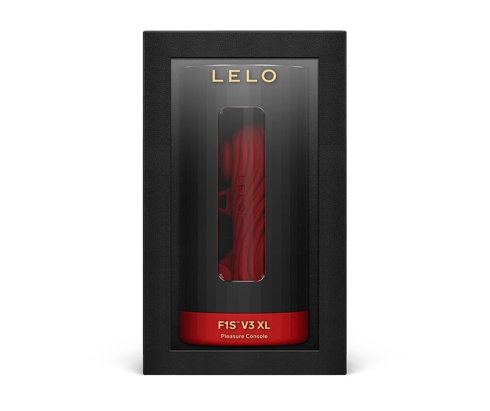 Смарт-мастурбатор LELO F1S V3 XL Red, збільшений, 2 мотори, 8 режимів, стимуляція звуковими хвилями