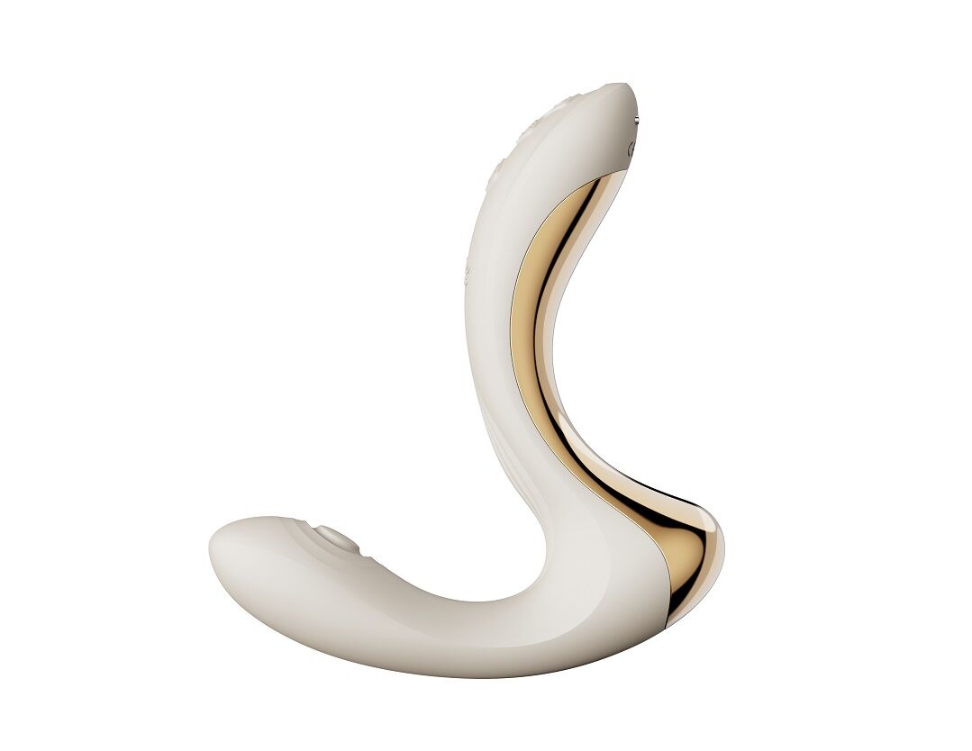 Вібратор-пульсатор з вакуумною насадкою Zalo – Talis G-Spot PulseWave Vibrator Ivory White