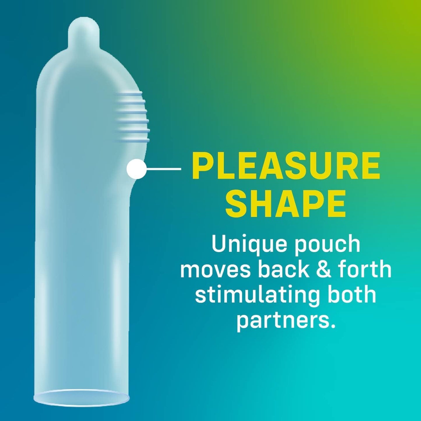 Набір презервативів ONE Pleasure Plus, 100 шт, з ребристою ділянкою на кінці, паковання-тубус