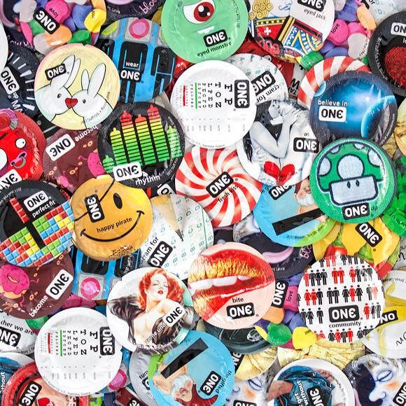 Презерватив ONE Extreme Ribs, 1 шт, ребристий, зі змазкою