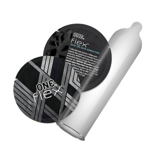 Презервативи ONE Flex Graphene, 3 шт, супертонкі, дуже міцні, картонне паковання