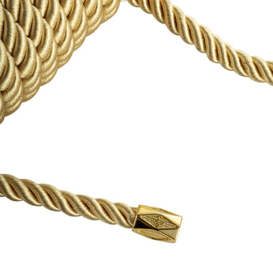 Мотузка для шибарі LOCKINK SEVANDA Shibari Pratice Rope, золотиста, 8 м, нейлон+бавовна