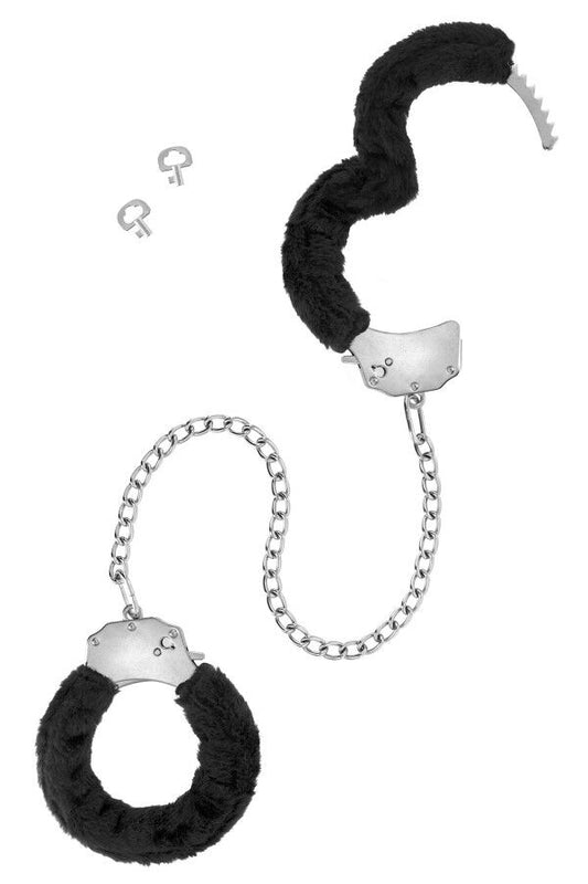 Поножі Fetish Tentation Adjustable metal and fur ankle cuffs