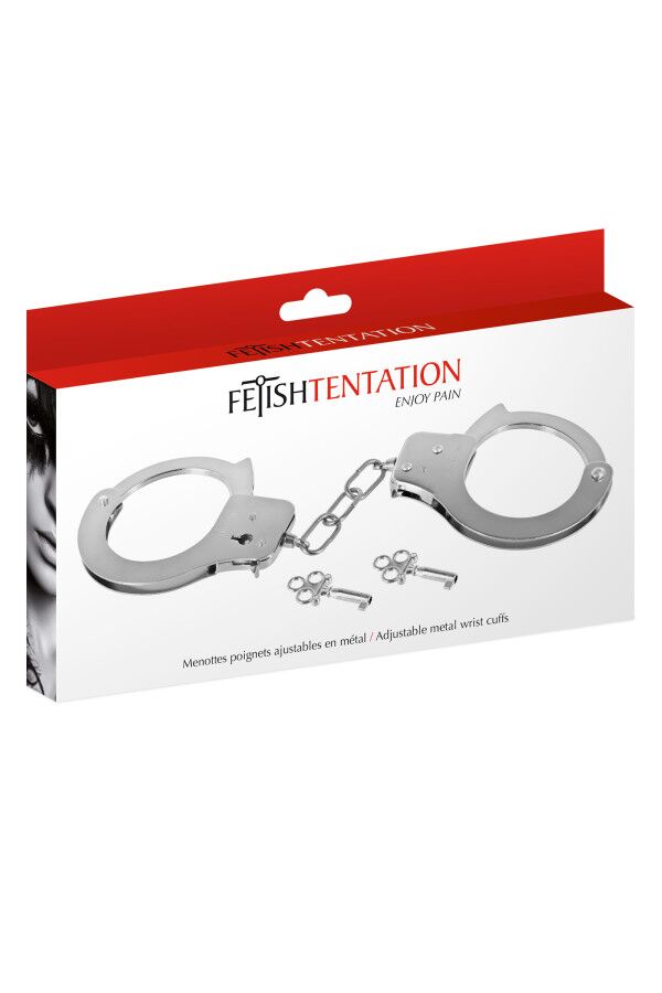 Наручники Fetish Tentation Adjustable metal wrist cuffs