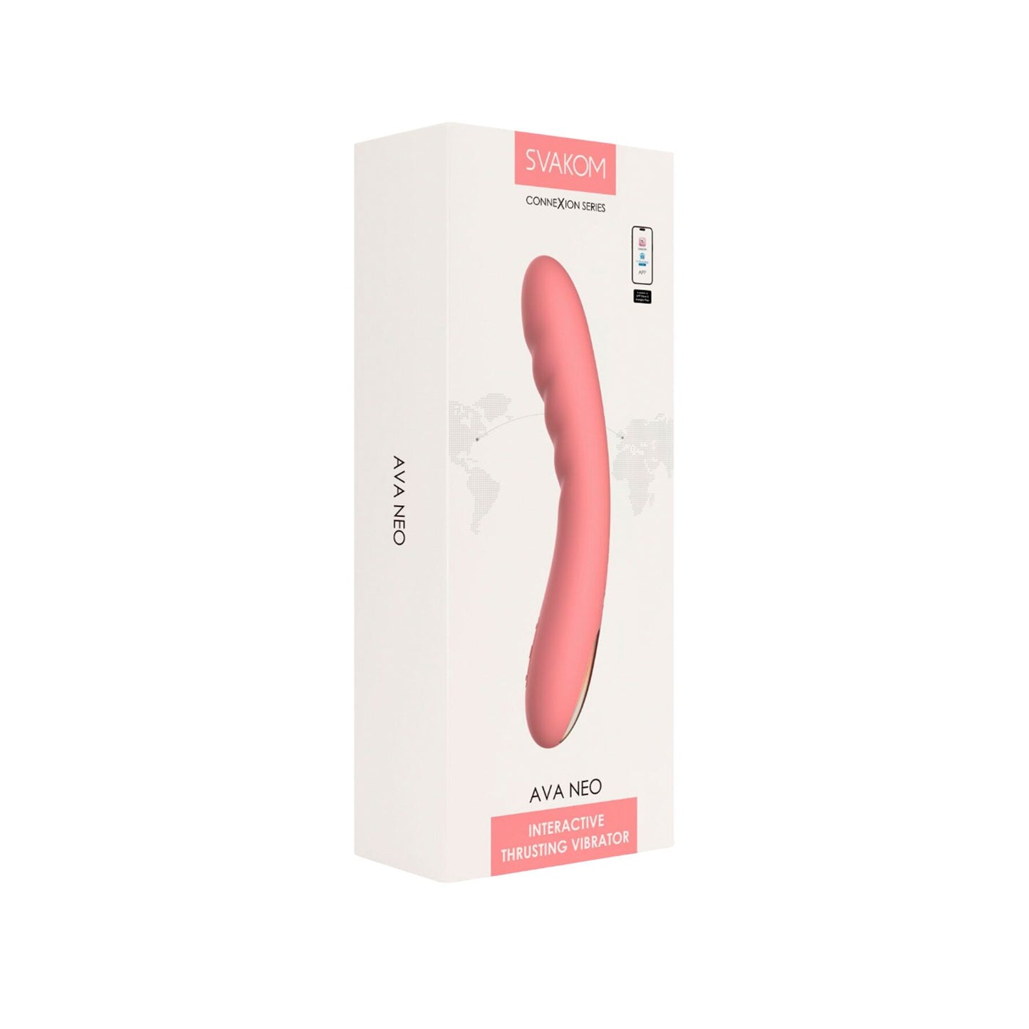 Смарт-вібратор з пульсацією Svakom Ava Neo Peach Pink, 15 режимів роботи, водонепроникний