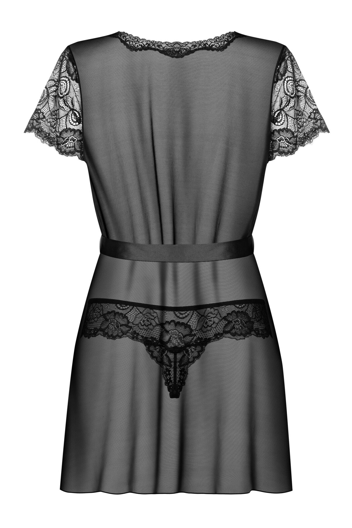 Пеньюар Obsessive Alluria peignoir & thong L/XL
