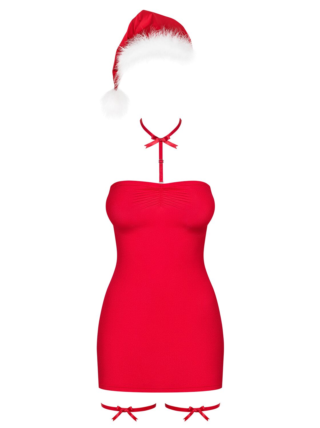 Сорочка Obsessive Kissmas chemise red L/XL