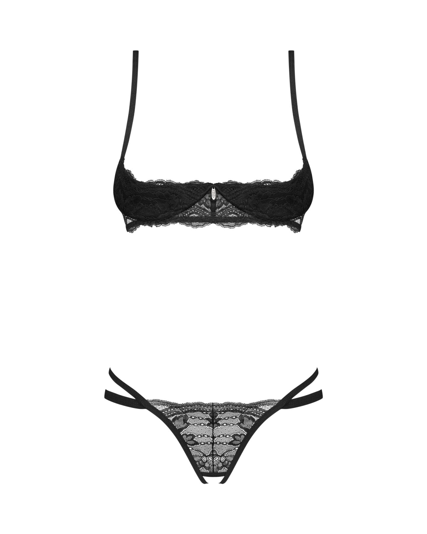 Комплект Obsessive Nutris 2-pcs crotchless set XS/S