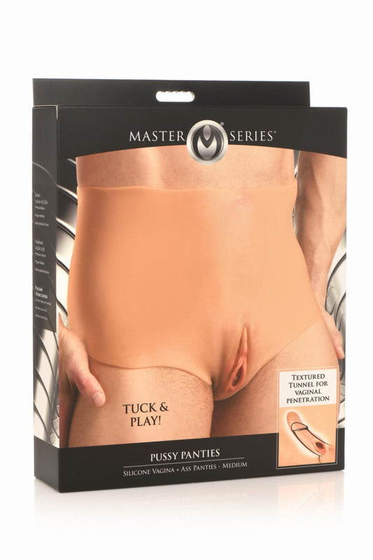 Накладна вагіна Master Series Silicone Vagina + Butt Panties - Medium