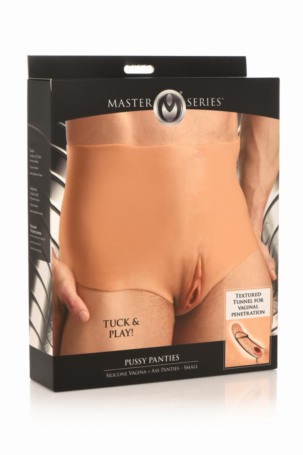 Накладна вагіна Master Series Silicone Vagina + Butt Panties - Small