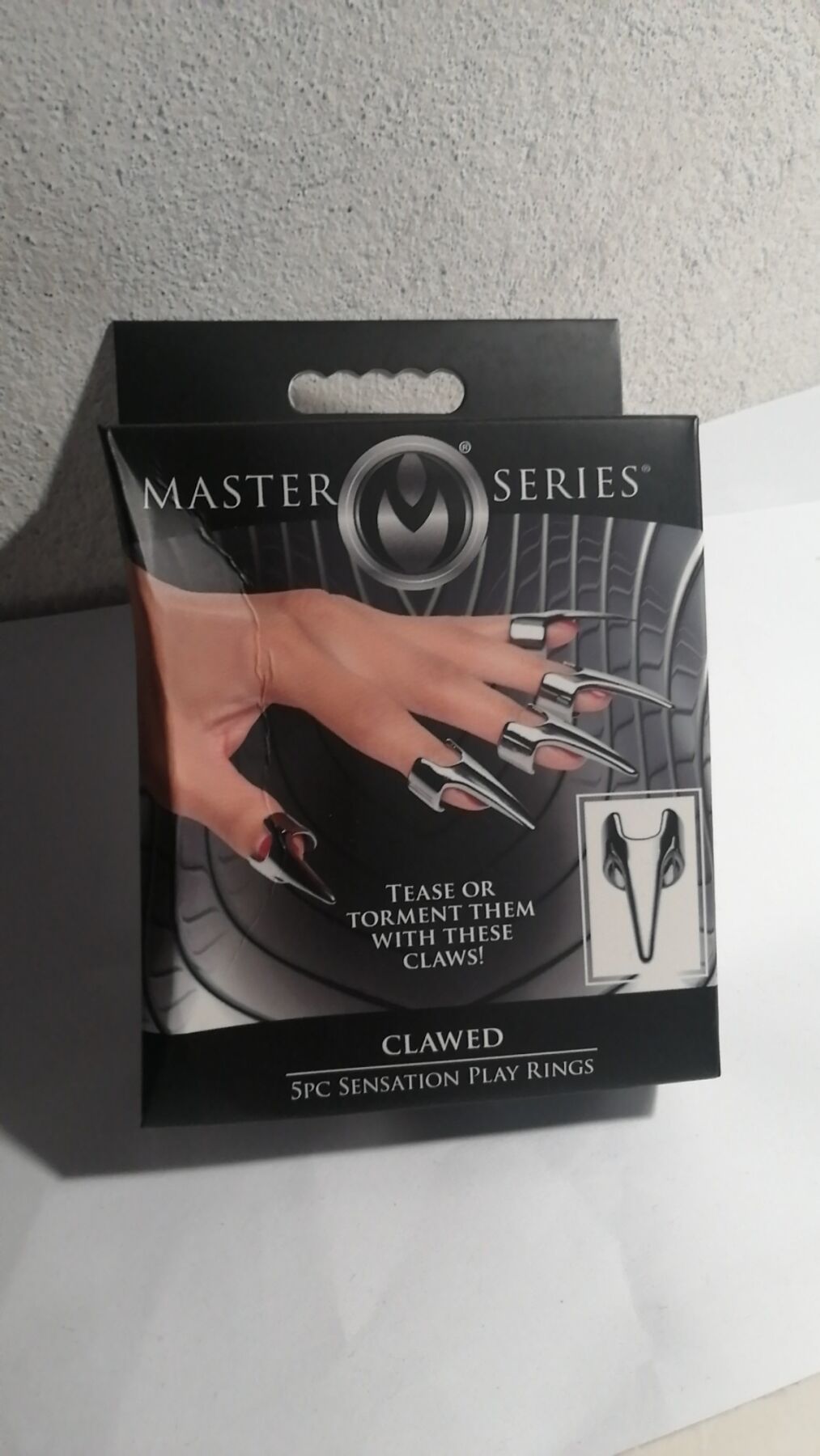 Набір кілець з кігтями Master Series Five-Piece Sensation Claw Rings - Silver (м'ята упаковка!!!)