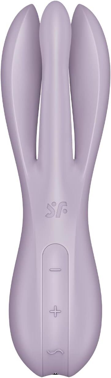 Кліторальний вібратор Satisfyer Threesome 2 Violet, 3 гнучкі пальчики, 3 мотори