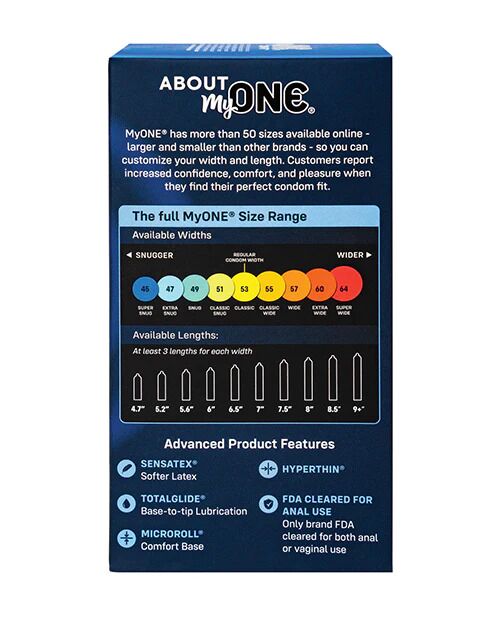 Презервативи MyONE Super Snug 10 шт, картонна коробка