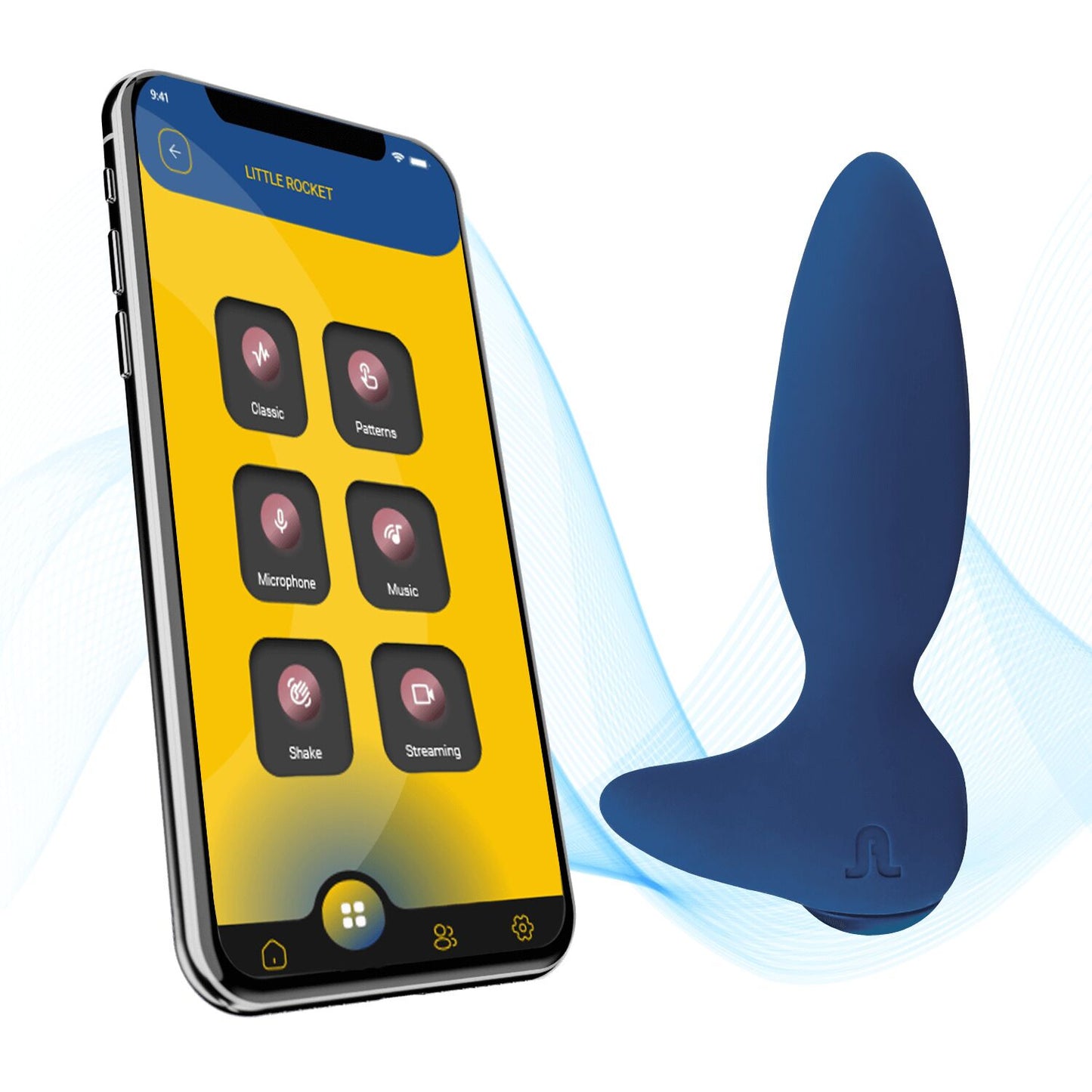 Анальна смарт-вібропробка Adrien Lastic Little Rocket 2.0, 10 режимів, подвійний силікон