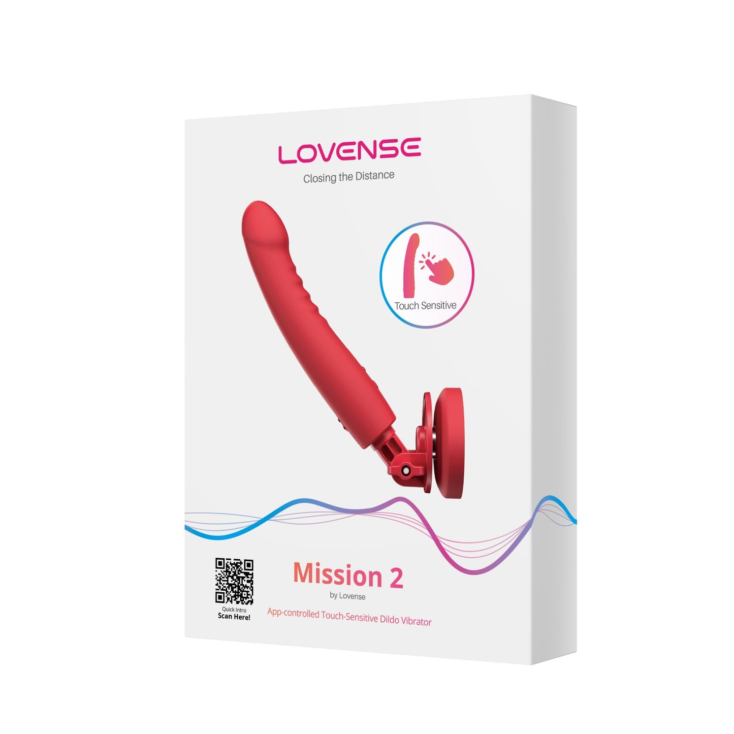 Смарт-міні секс-машина Lovense Mission 2 Vibrating suction cup dildo, 6500 вібрацій/хв, Touch Sense