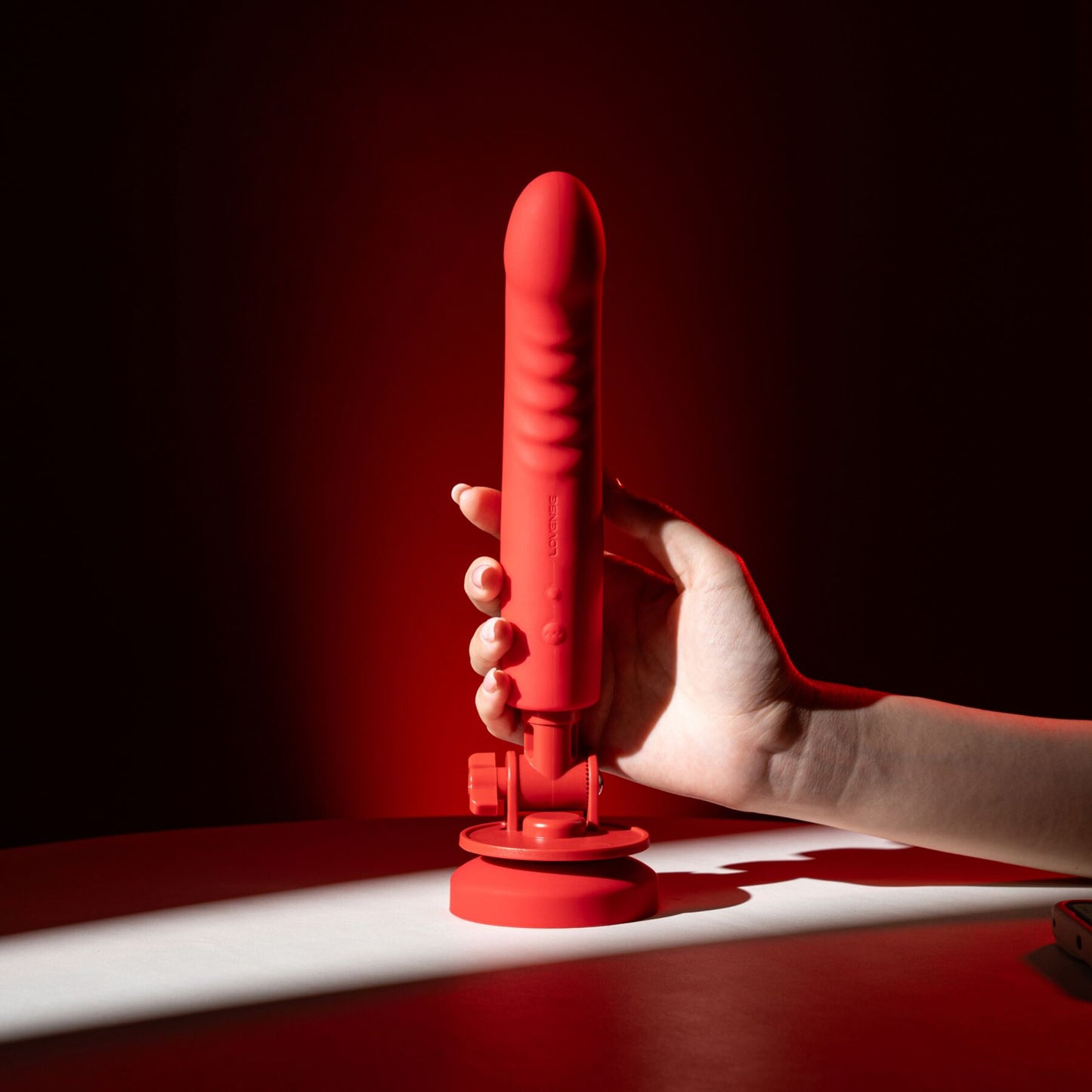 Смарт-міні секс-машина Lovense Mission 2 Vibrating suction cup dildo, 6500 вібрацій/хв, Touch Sense