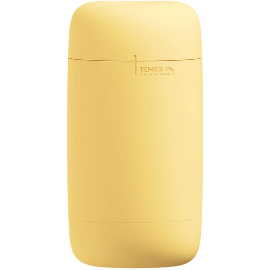 Мастурбатор TENGA PUFFY Custard Yellow, ультрам’який матеріал, багаторазовий, наскрізний