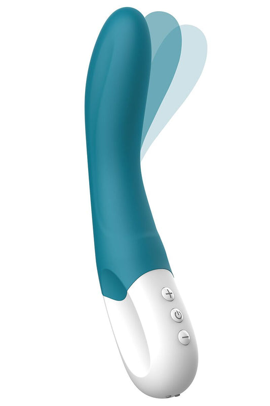 Вібратор точки G Liebe Bend It Rechargeable Ocean Blue, 10 режимів, дуже потужний, гнучкий стовбур