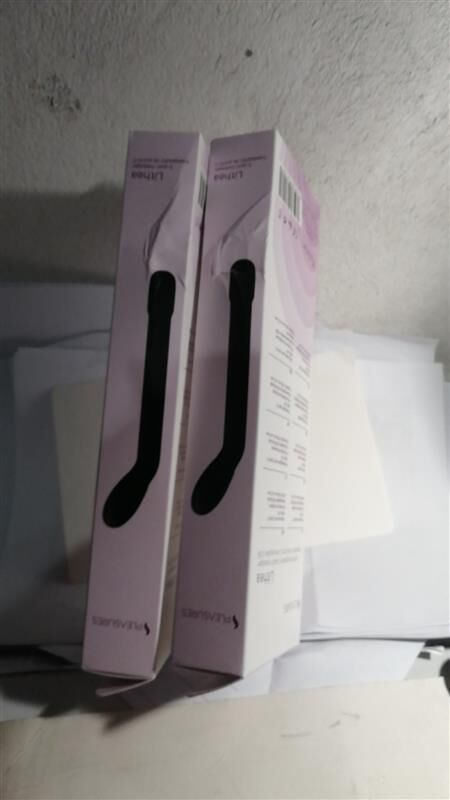 Тонкий вібратор для точки G S Pleasures Lithea Black  (м'ята упаковка!!!)