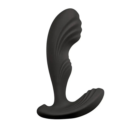 Вібромасажер простати S Pleasures Premium Cozy, чорний, з рельєфною головкою, 10 режимів