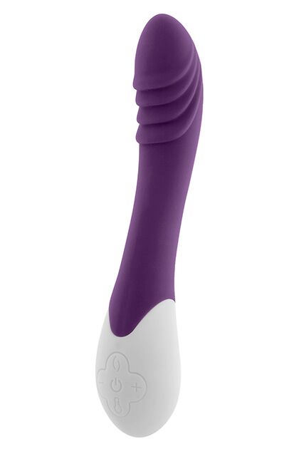 Вібратор S Pleasures Premium Phoenix, для точки G, фіолетовий, водостійкий, 16 видів вібрації, нагрів
