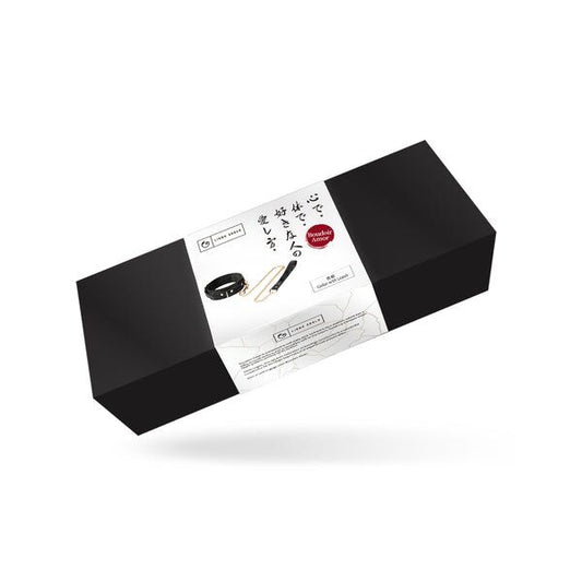 Нашийник з повідцем Liebe Seele Boudoir Amor Collar with Leash Black