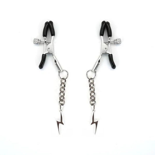 Затискачі для сосків Liebe Seele Lightning Nipple Clamps Silver