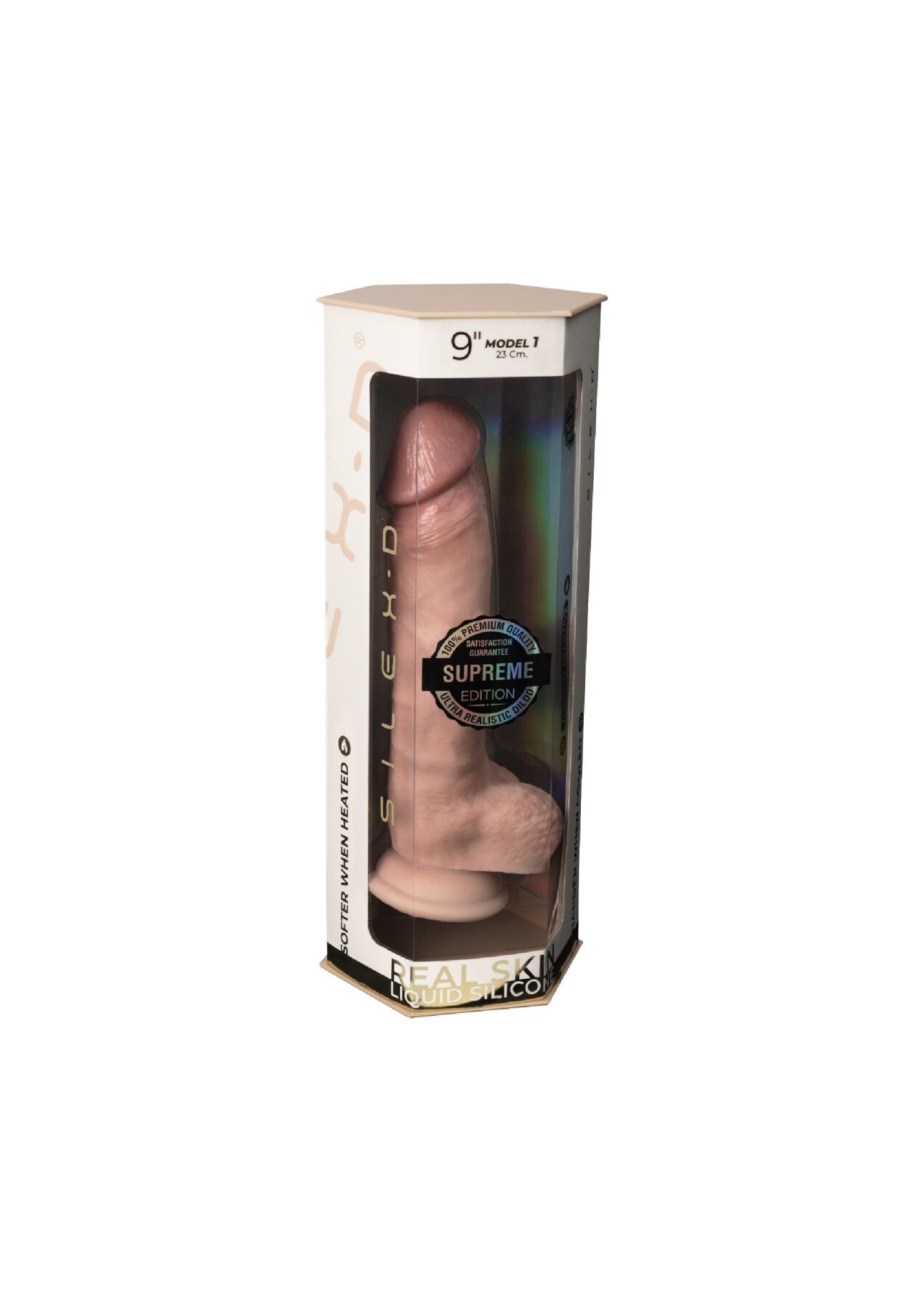 Фалоімітатор SilexD Tomas Premium Real Skin Flesh (9in MODEL 1), ультрареалістик, діаметр 5 см