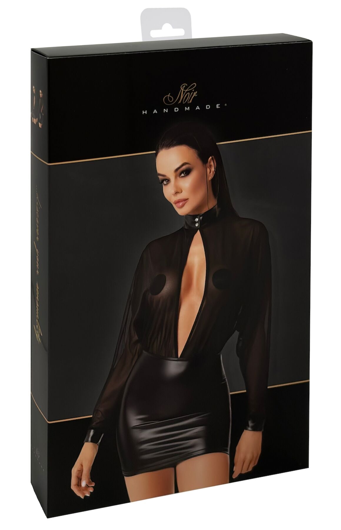 Сукня Noir Handmade F348 Powerwetlook and tulle dress - M