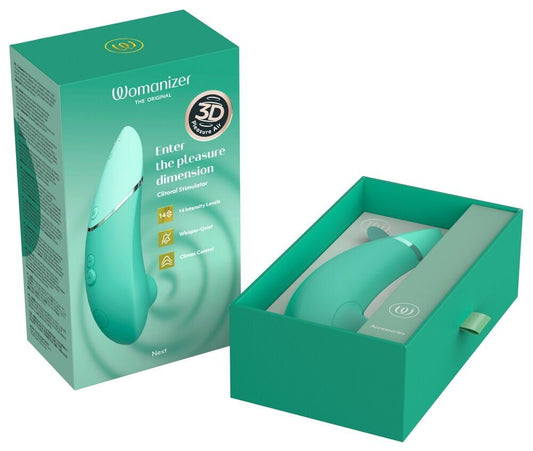 Вакуумний кліторальний стимулятор Womanizer Next Sage, 3D Pleasure Air, 14 рівнів інтенсивності