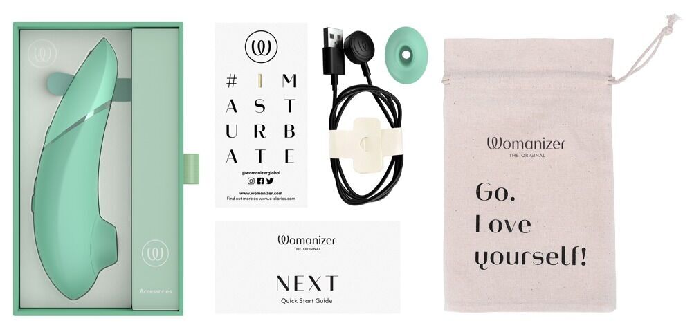 Вакуумний кліторальний стимулятор Womanizer Next Sage, 3D Pleasure Air, 14 рівнів інтенсивності