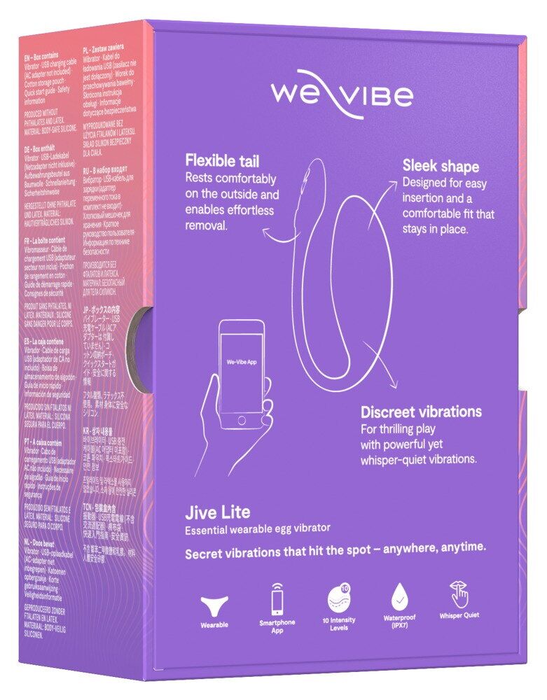 Смарт-віброяйце We-Vibe Jive Lite Purple, невеликий розмір