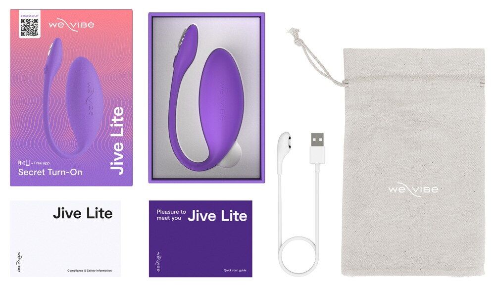 Смарт-віброяйце We-Vibe Jive Lite Purple, невеликий розмір