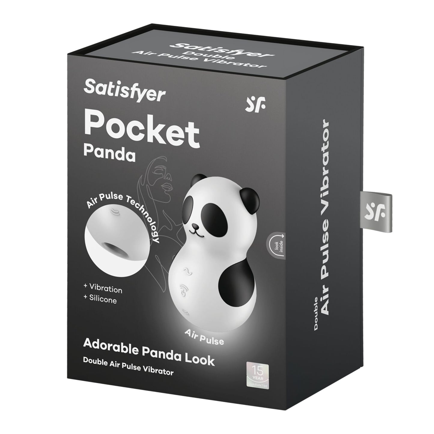 Вакуумний стимулятор з вібрацією Satisfyer Pocket Panda