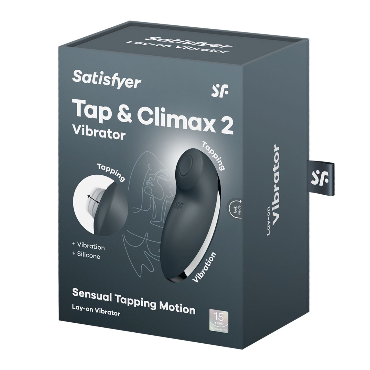 Вібростимулятор-пульсатор Satisfyer Tap & Climax 2 Grey