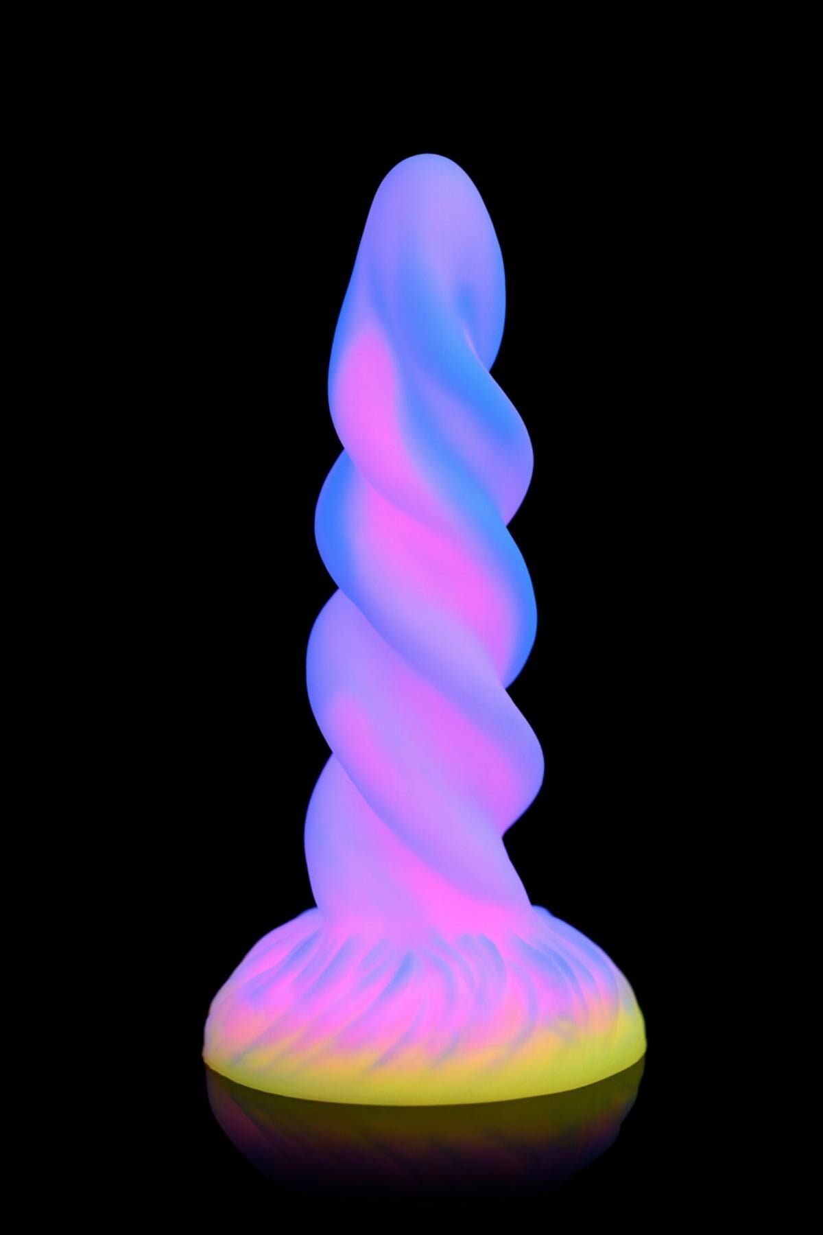 Фентезійний фалоімітатор Creature Cocks Glow-in-the-Dark Unicorn Dildo, світиться в темряві, 20,6 см