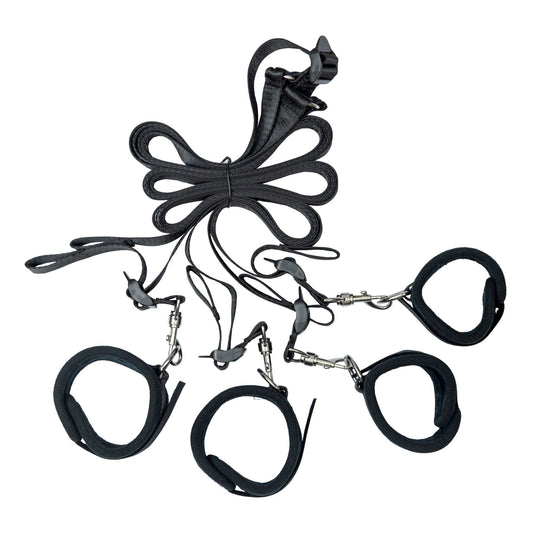 Розтяжка на ліжко Punishment - 5-Piece Bed Restraint Kit - Black