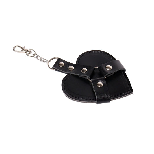 Брелок на карабіні для ключів Art of Sex Chained Heart, Чорний