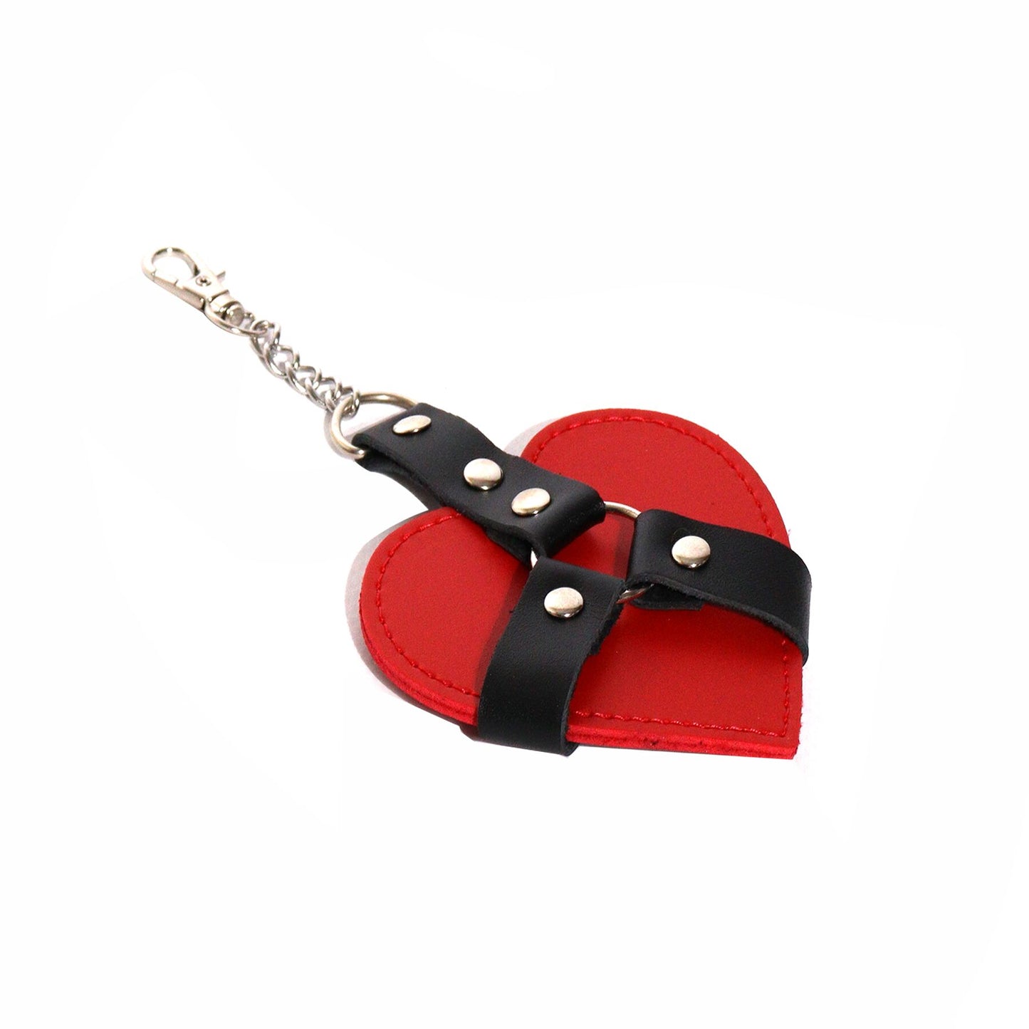Брелок на карабіні для ключів Art of Sex Chained Heart, Червоний