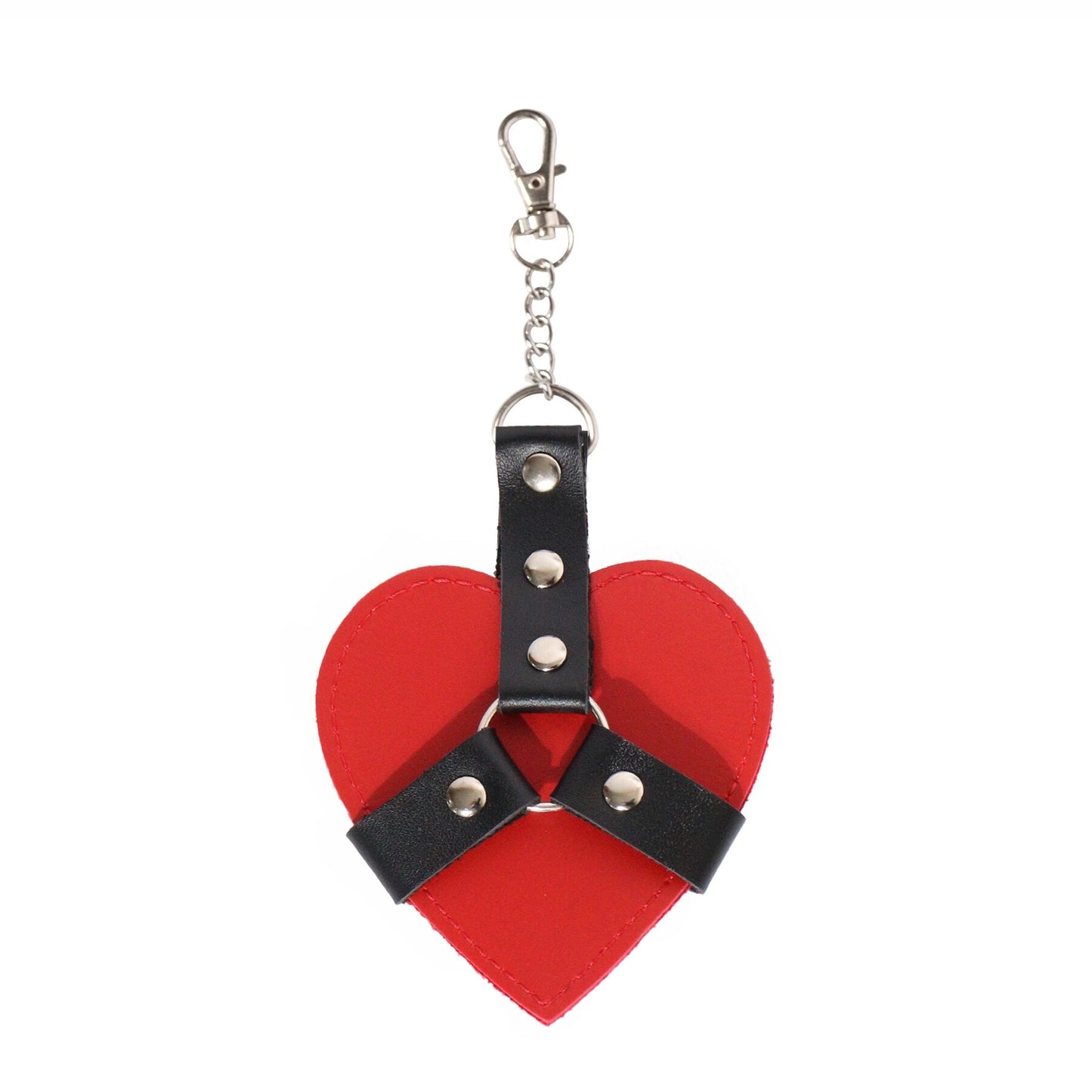 Брелок на карабіні для ключів Art of Sex Chained Heart, Червоний