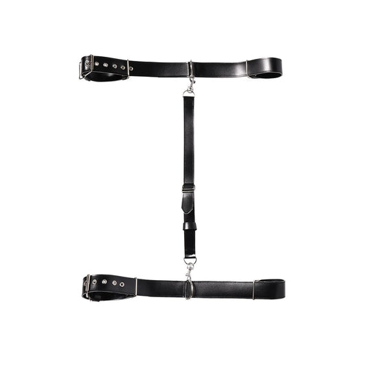 Бондажний набір Art of Sex - Michelle чорний, екошкіра