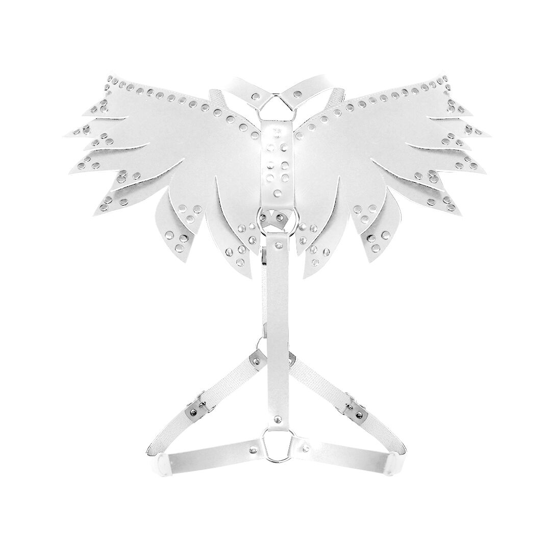Жіноча портупея Art of Sex - Wings біла XS-M, екошкіра