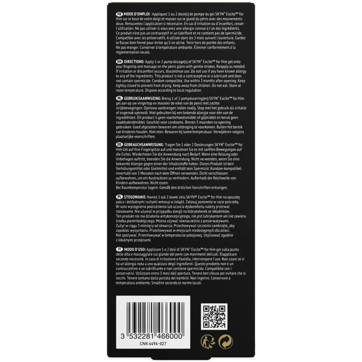 Стимулювальний гель для пеніса SKYN Excite for him 15 мл