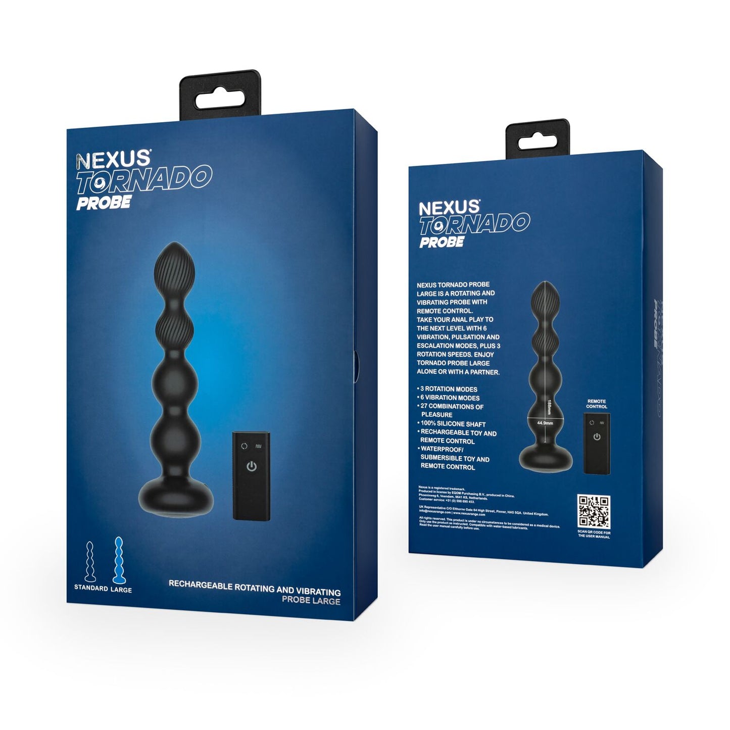 Анальний вібратор Nexus Tornado Probe Edition Large